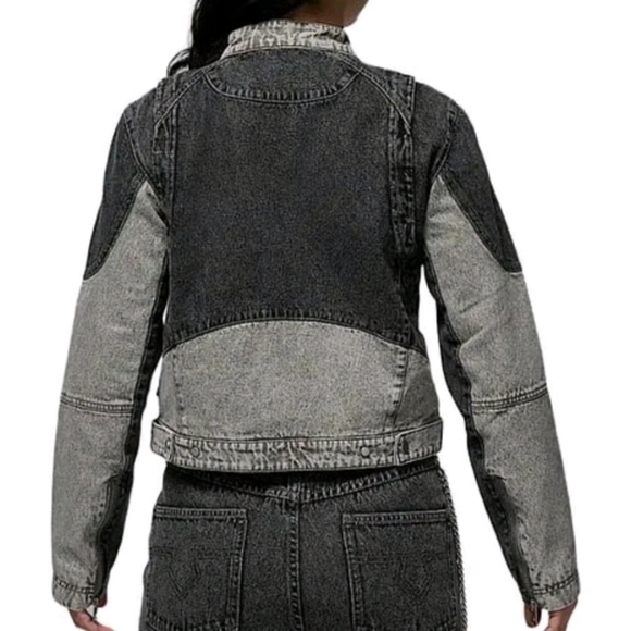 Jordan Air Jacket 'Black/Flat Pewter/Iron Grey' HF9426-010 Size Small - Picture 3 of 3